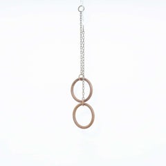 Vintage Gymnastic Rings in Metal, circa 1950