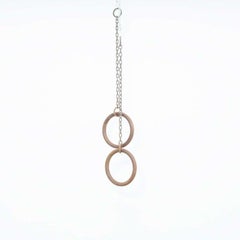 Vintage Gymnastic Rings in Metal, circa 1950