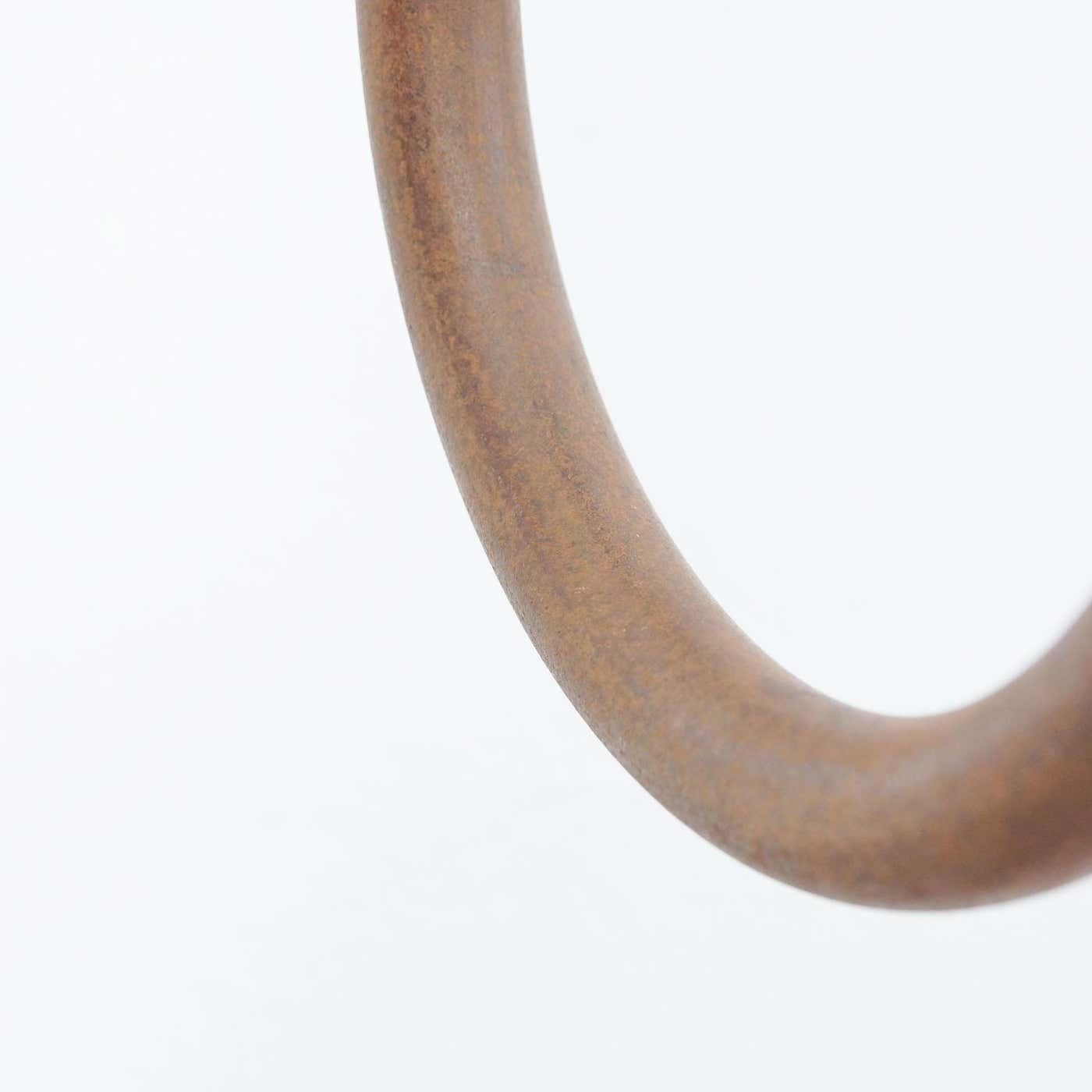 Vintage Gymnastic Rings in Metal, circa 1950 For Sale 1