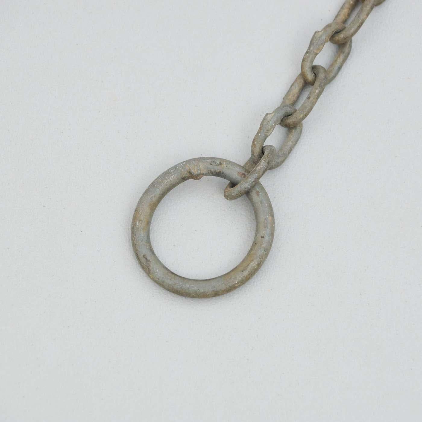 Vintage Gymnastic Rings in Metal, circa 1950 For Sale 3