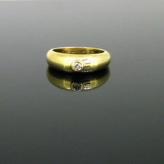 Vintage Gypsy Diamond Ring by Cartier, 18kt Yellow Gold, circa 1980, France