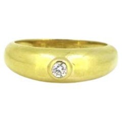 Vintage Gypsy Diamond Ring by Cartier, 18kt Yellow Gold, circa 1980, France