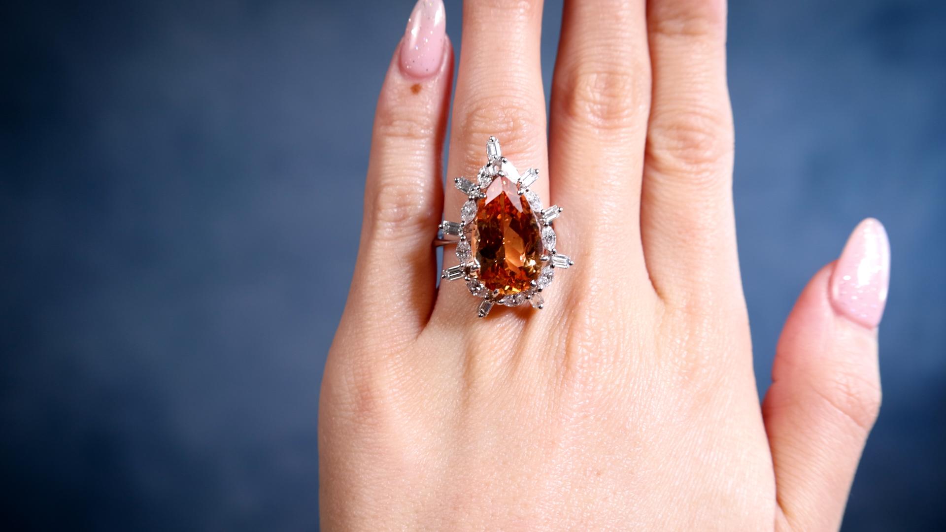 vintage imperial topaz ring