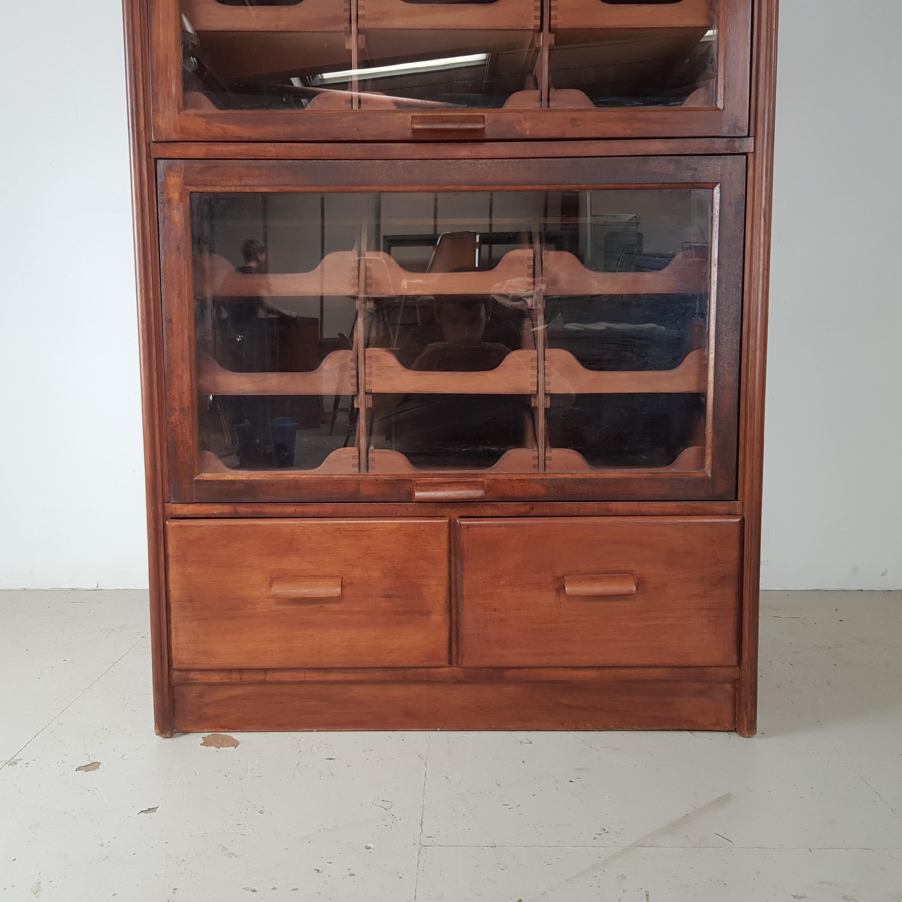 20th Century Vintage Haberdashery Cabinet Shop Display