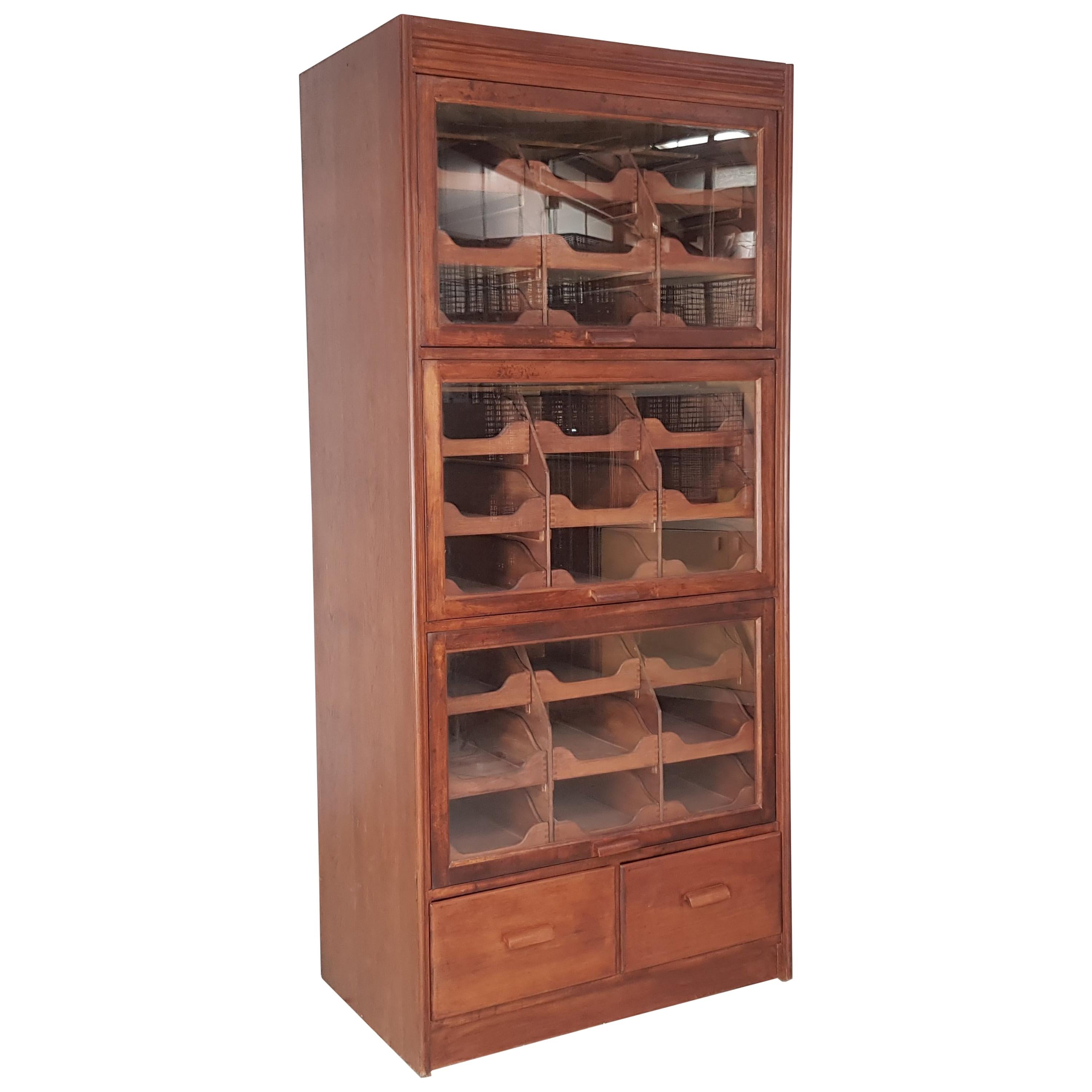 Vintage Haberdashery Cabinet Shop Display