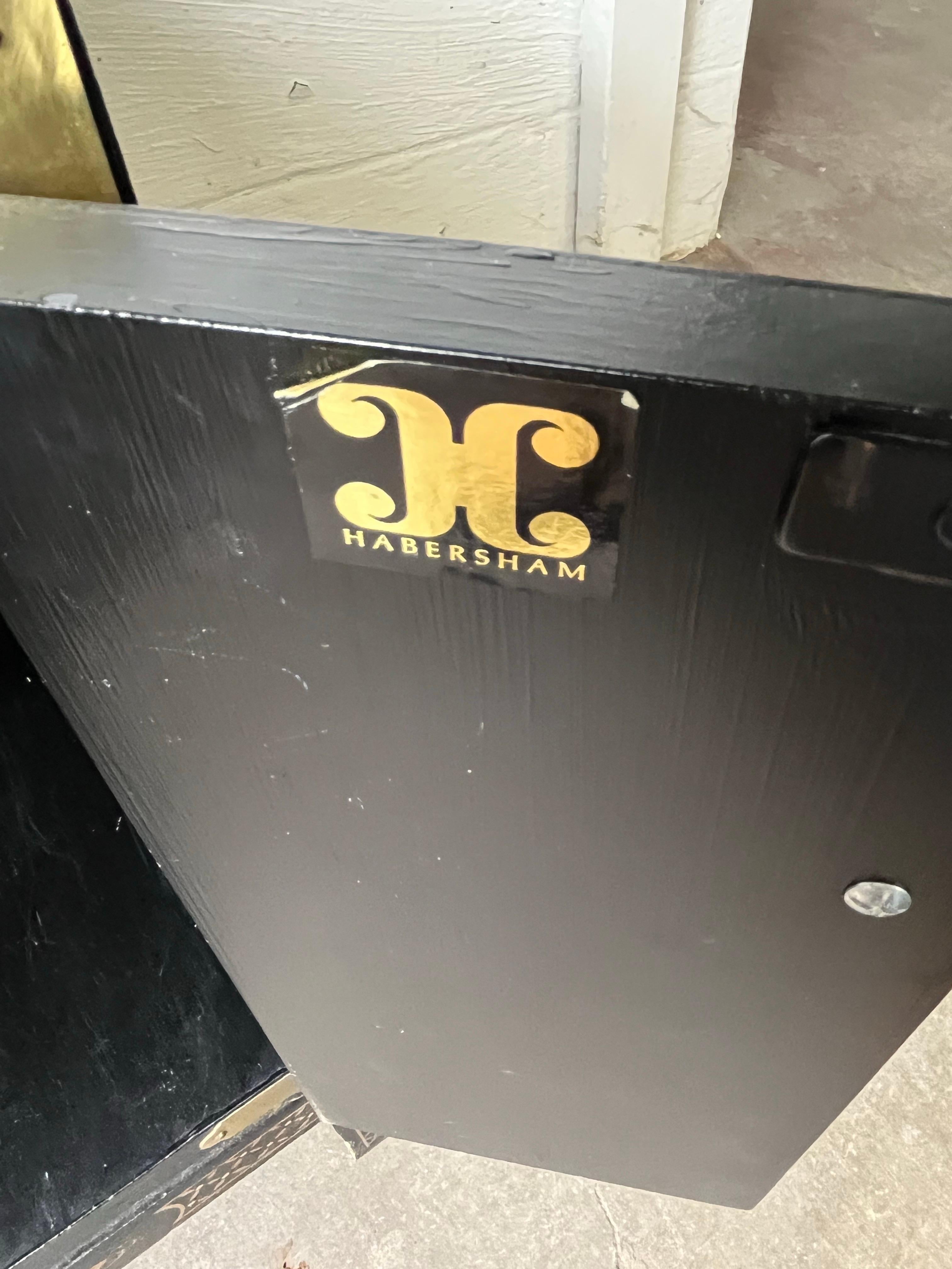 Vintage Habersham Chinoiserie Kabinett Beistelltisch Messing im Angebot 3