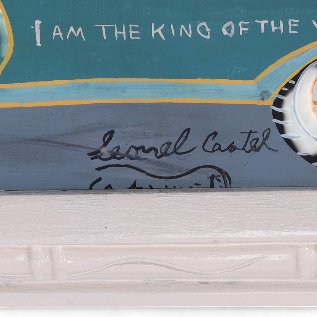 Peinture sur toile vintage de style haïtien par Leonel Castel en vente 1