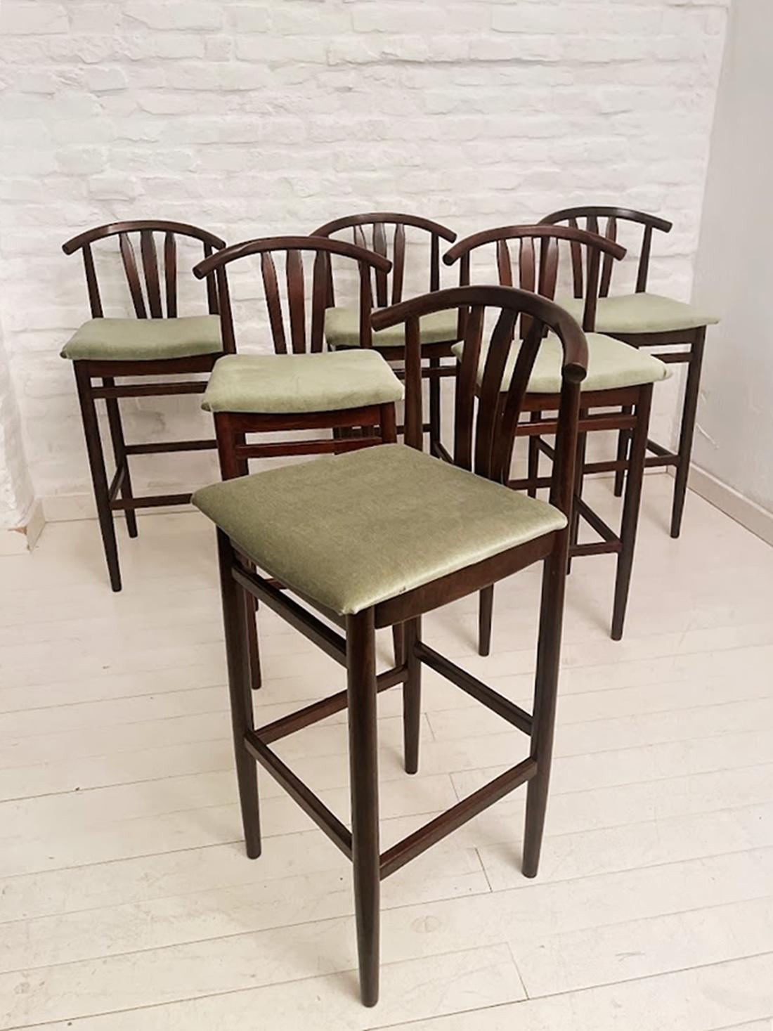 Tabourets de bar HajduThonet, Hongrie, années 1970 en vente 5