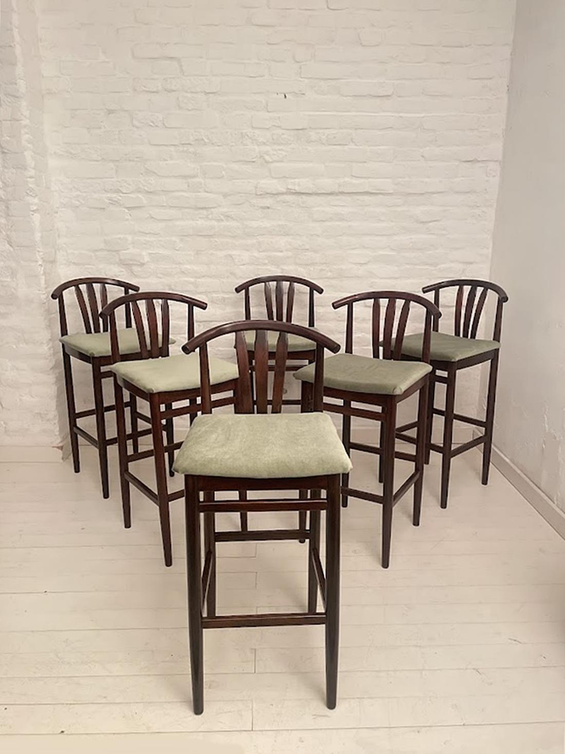 Tabourets de bar HajduThonet, Hongrie, années 1970 en vente 2