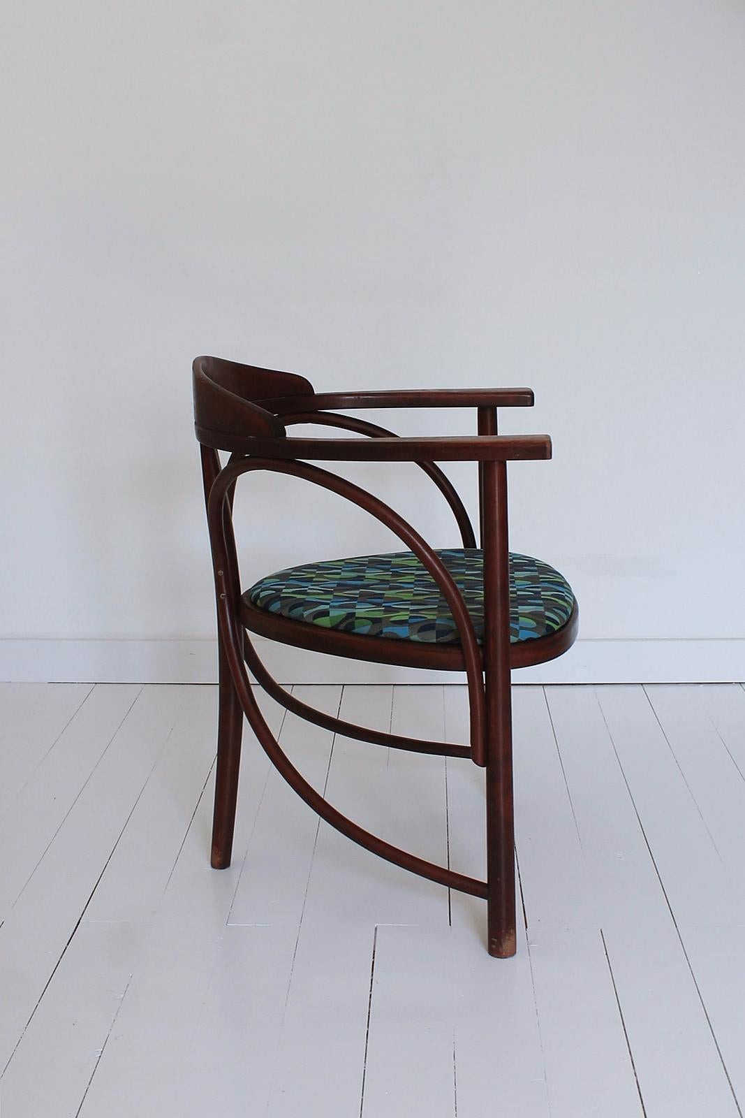 Vintage HajduThonet Schreibtischstuhl Nr 81 Rondo 1980 Ungarn (Jugendstil)
