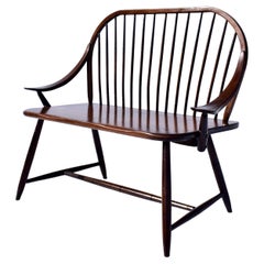 Vintage Hale of Vermont Windsor Spindle Back Prosper's Bench or Settee Vintage Hale of Vermont Windsor Spindle Back Prosper's Bench or Settee