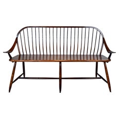 Vintage Hale of Vermont Windsor Spindle Back Prosper's Bench or Settee