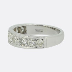 Vintage Half-Eternity Diamond Ring