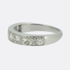Vintage Half-Eternity Diamond Ring