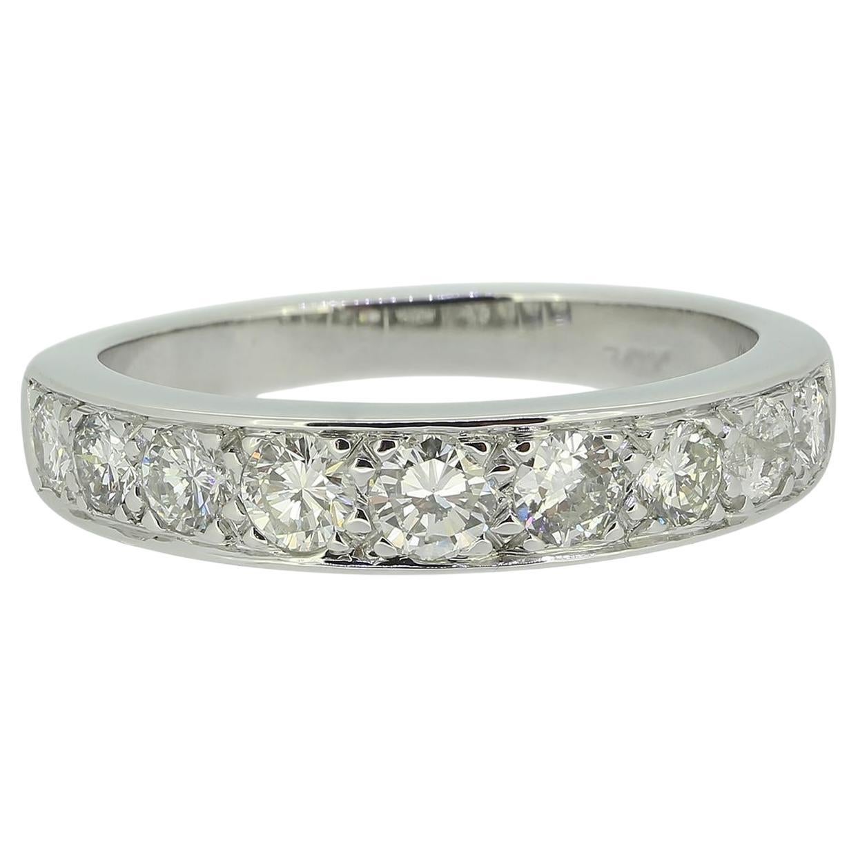 Vintage Half-Eternity Diamond Ring