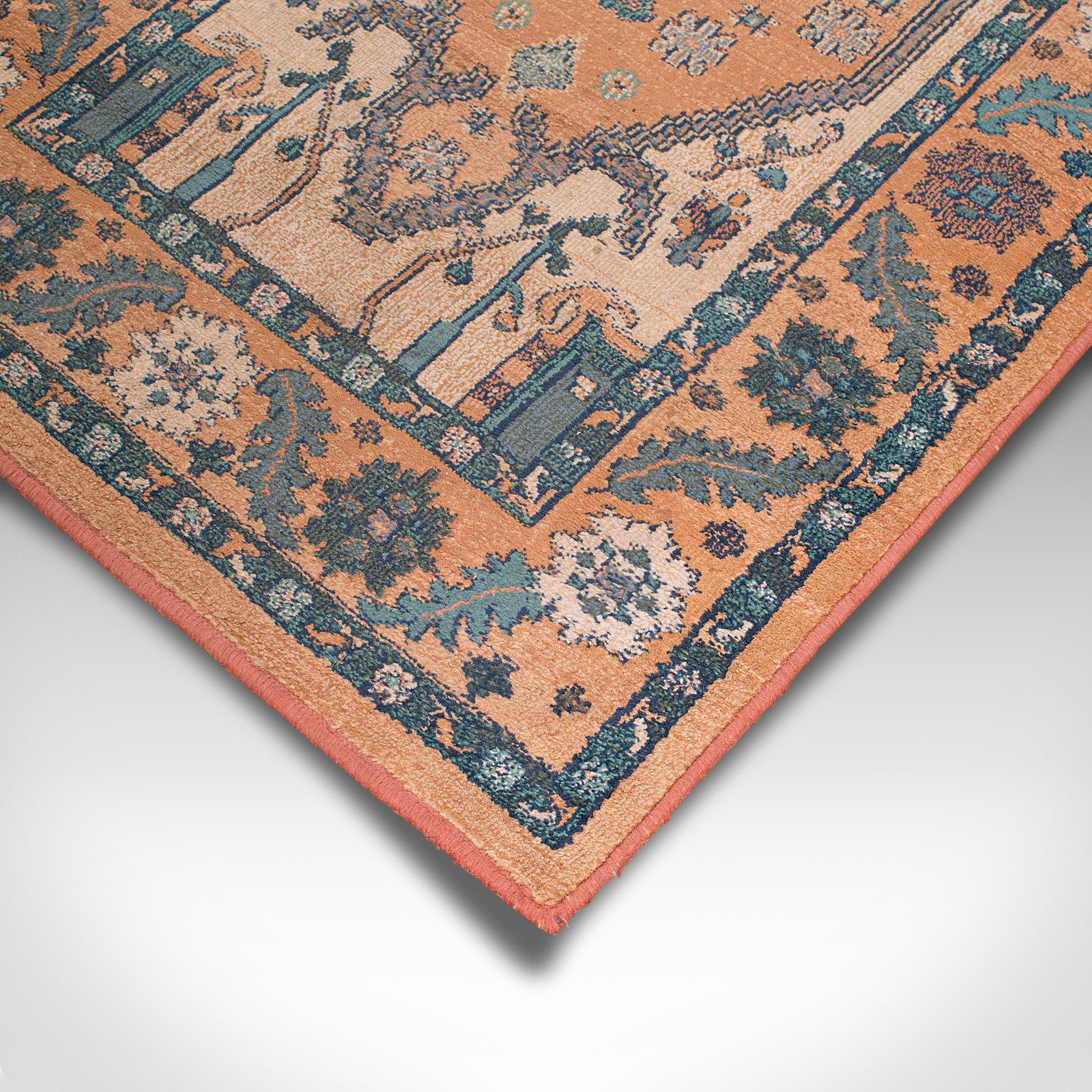 Vintage Hall Rug, Egyptian, Olefin Turkomen, Decorative Carpet Late 20th Century 2