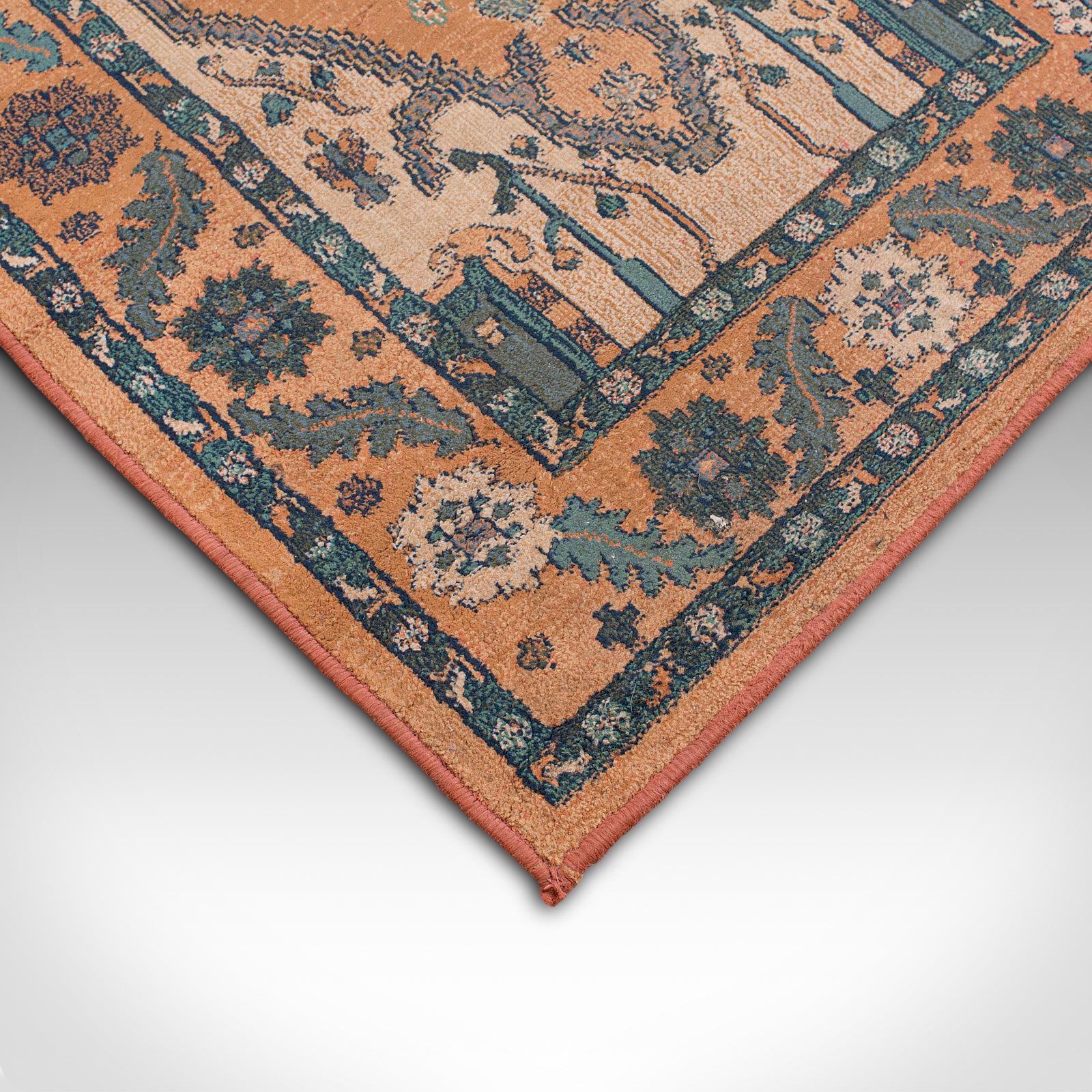Vintage Hall Rug, Egyptian, Olefin Turkomen, Decorative Carpet Late 20th Century 3