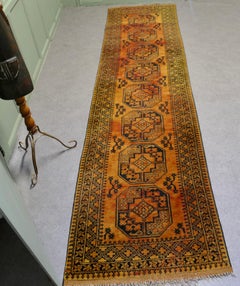 Vintage Hall Runner, Traditional Pattern 12ft Carpet Runner