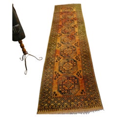 Vintage Hall Runner, Traditional Pattern 12ft Carpet Runner