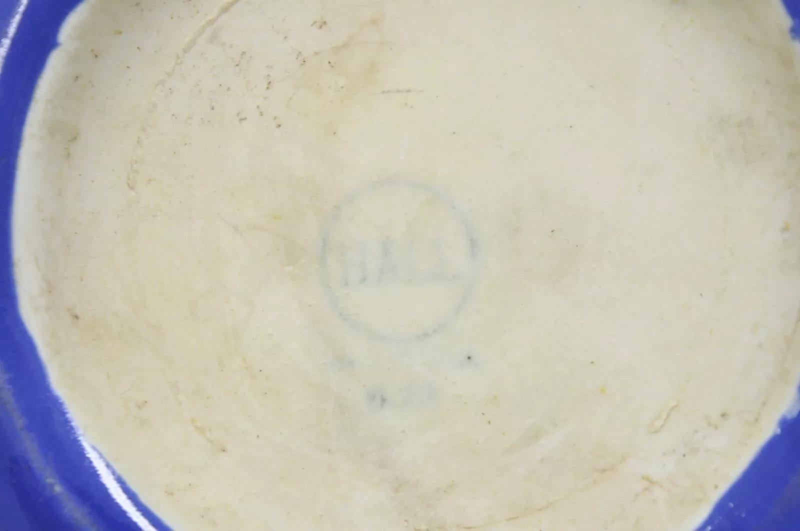 Vintage Hall Sky Blue Art Deco 633 Brocca di ceramica smaltata a forma di palla 2