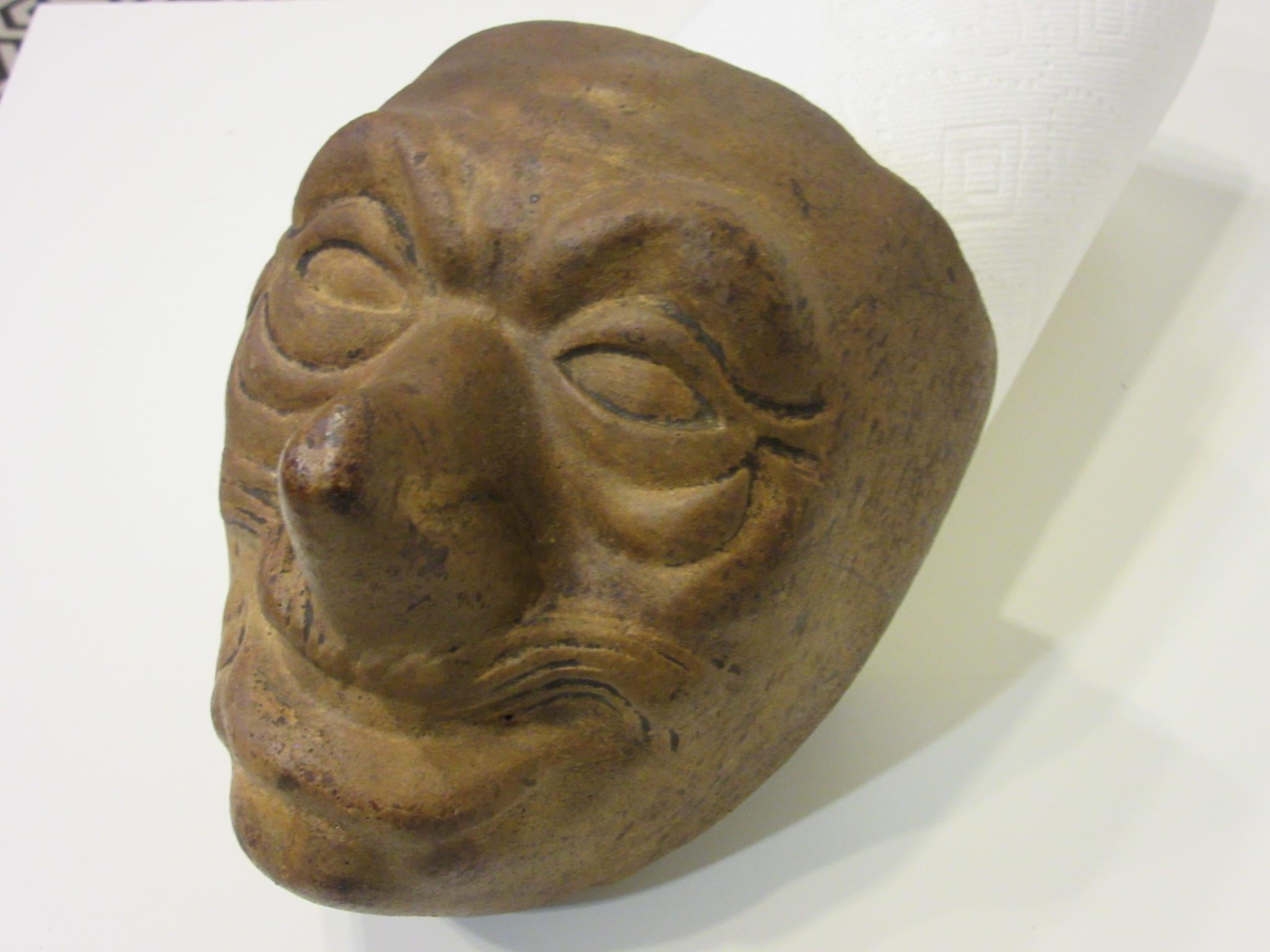 Folk Art Vintage Halloween Mask Mold by the American Mask Co.