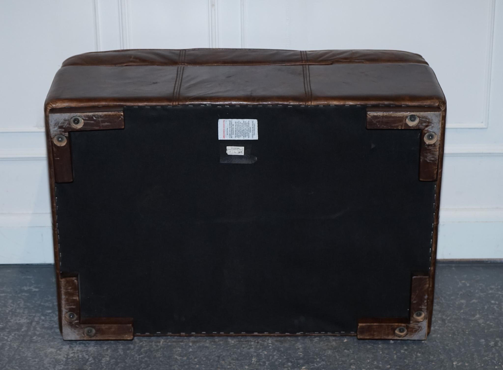 VINTAGE HALO REGGIO GROUCHO OTTOMAN FOOTSTOOL WiTH STORAGE SPACE en vente 10