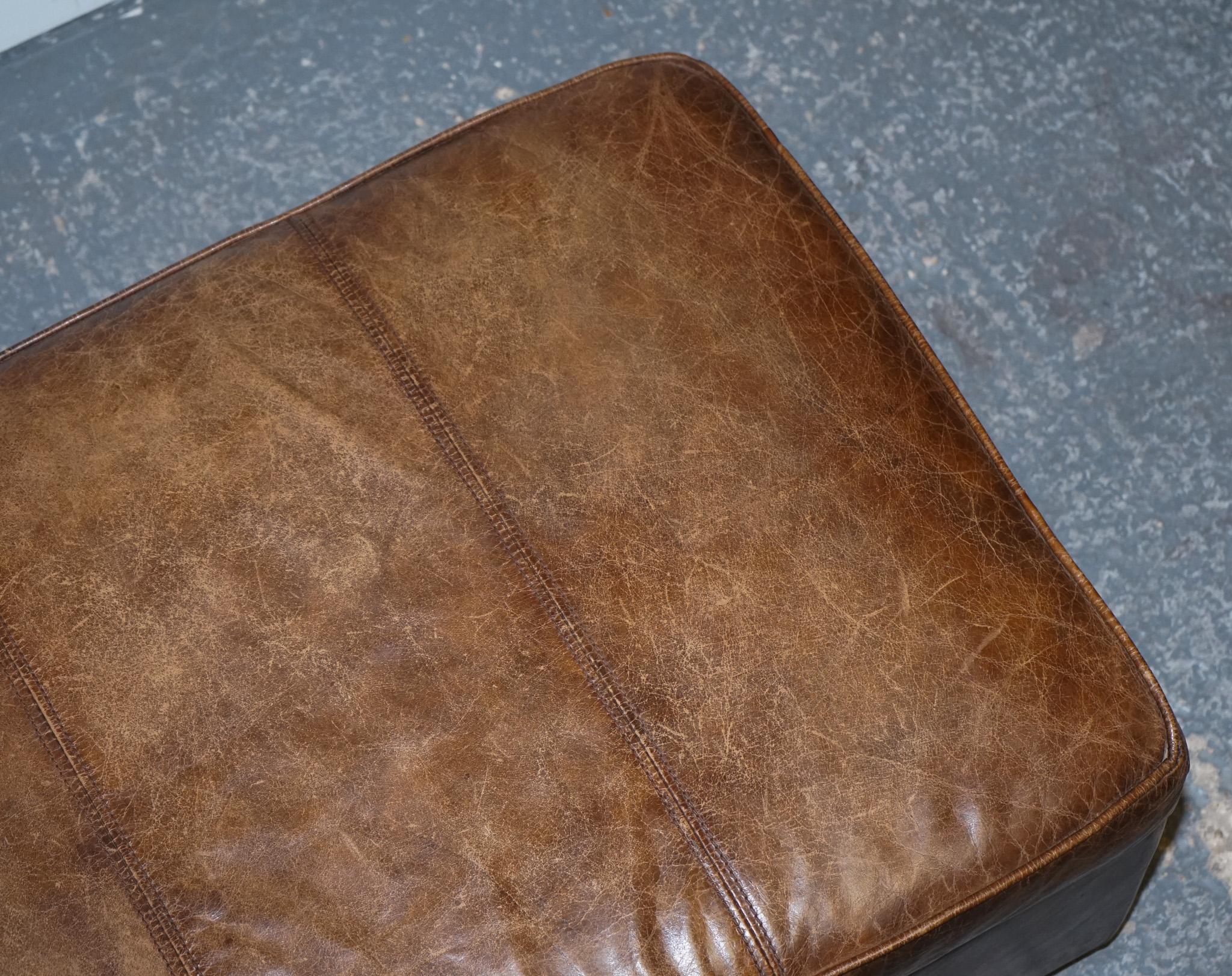 VINTAGE HALO REGGIO GROUCHO OTTOMAN FOOTSTOOL WiTH STORAGE SPACE en vente 2