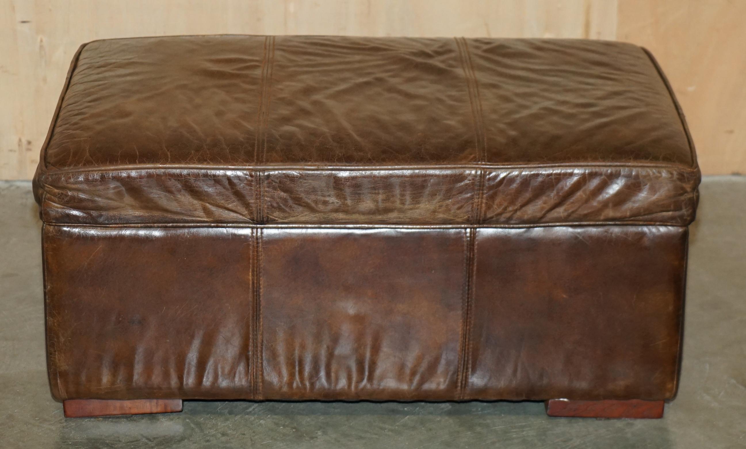 Royal House Antiques

Royal House Antiques is delighted to offer for sale this lovely Halo Groucho Reggio heritage brown leather footstool ottoman with internal storage which is part of a suite

Please note the delivery feel listed is just a guide