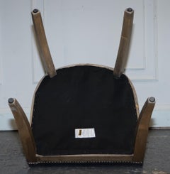VINTAGE HALO RICHMOND SINGLE DESK OR DINING CHAIR NAVY VELVET FABRIC WiTH STUDS