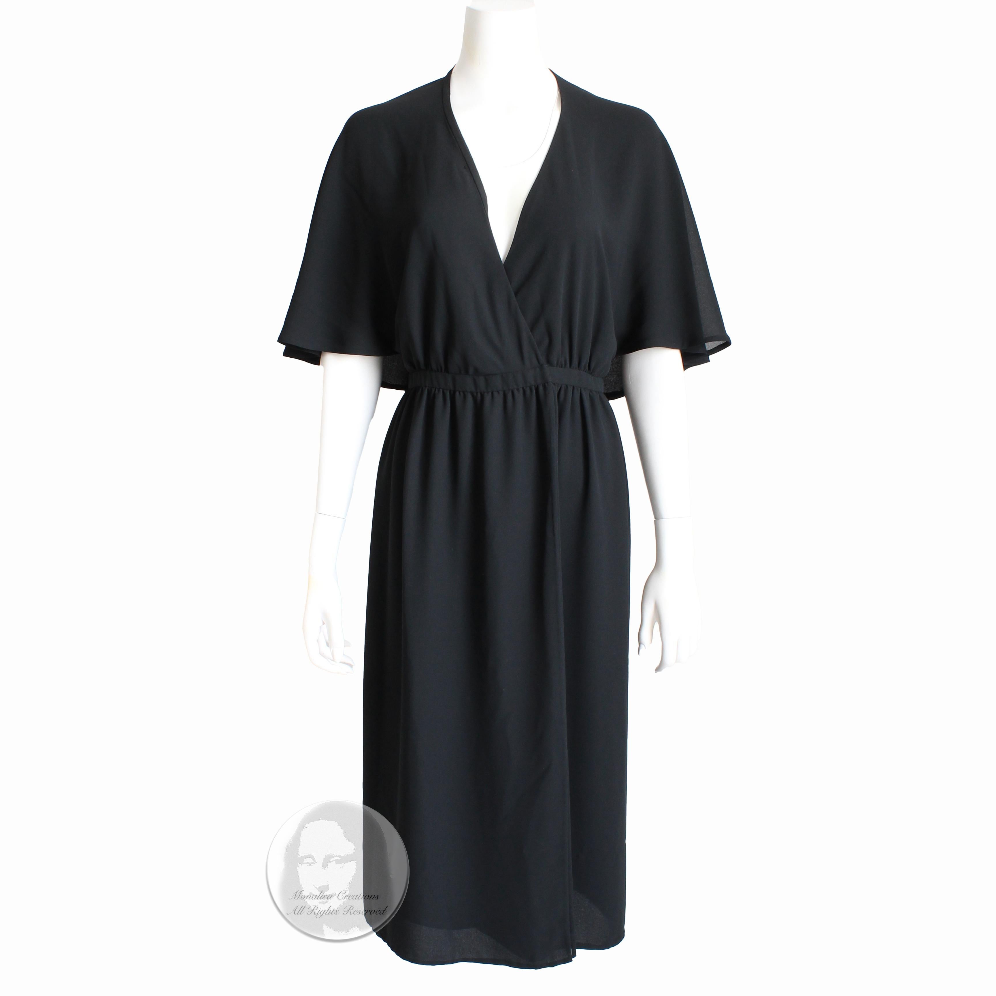 Halston satin wrap gown outlet
