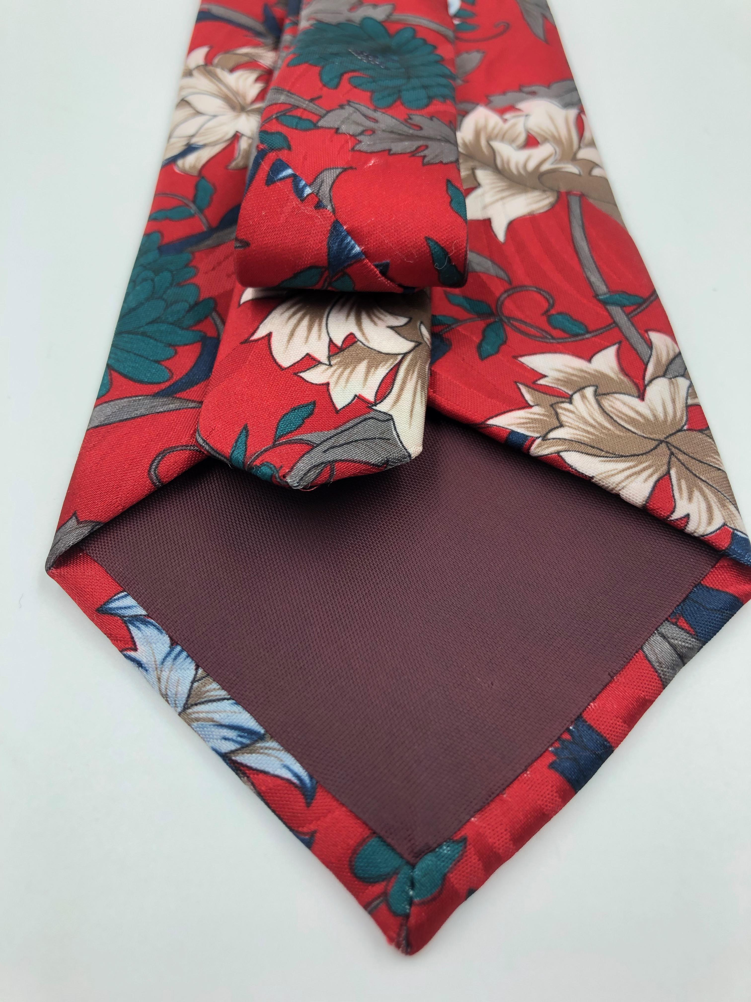 red floral tie