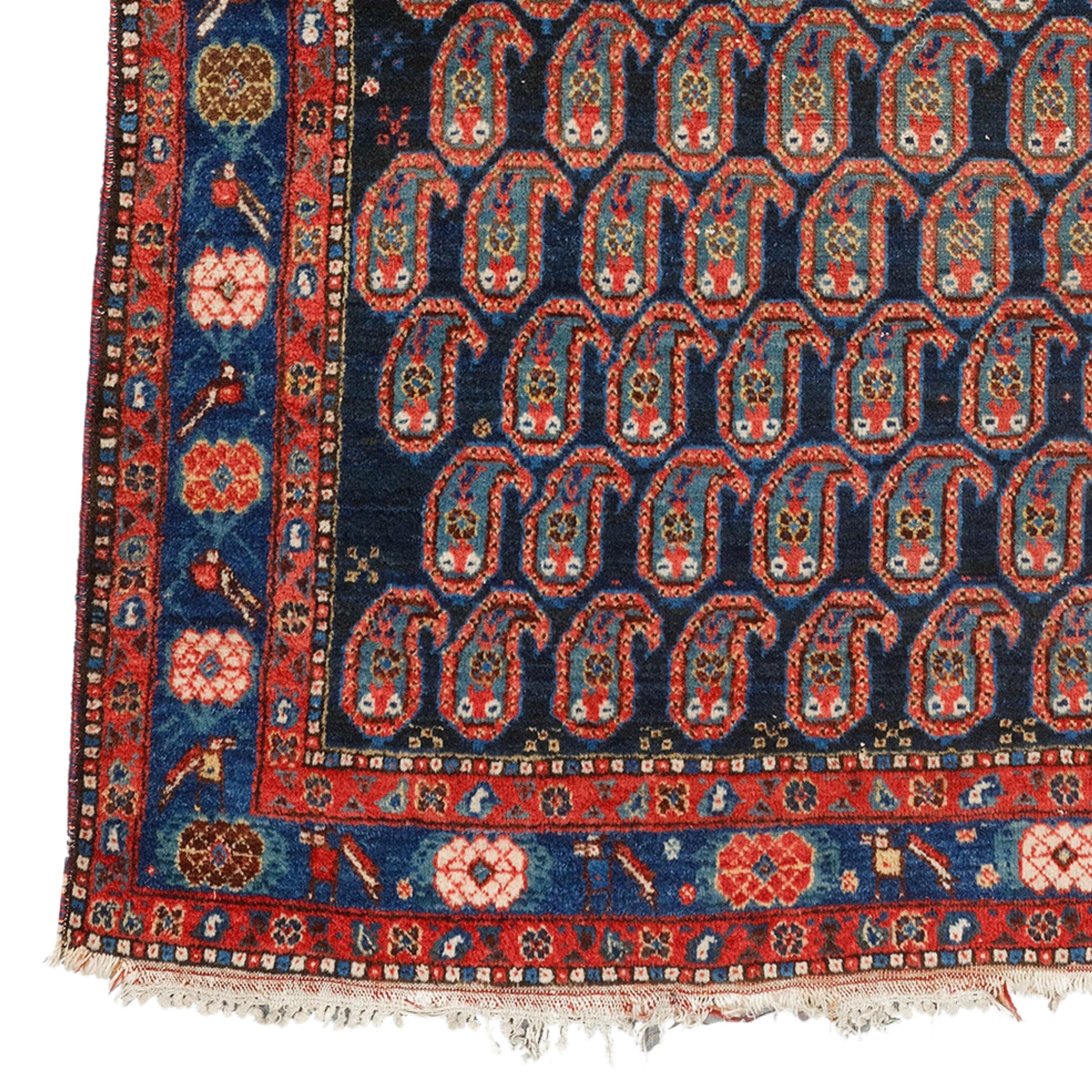 Vintage Hamadan Rug
20th Century Antique Hamadan Rug
123x193cm  4,03x6,33 Ft

Hamadan is a collective term for a variety of carpets knotted in the region around the city of the same name. The carpets knotted in the villages and towns surrounding the