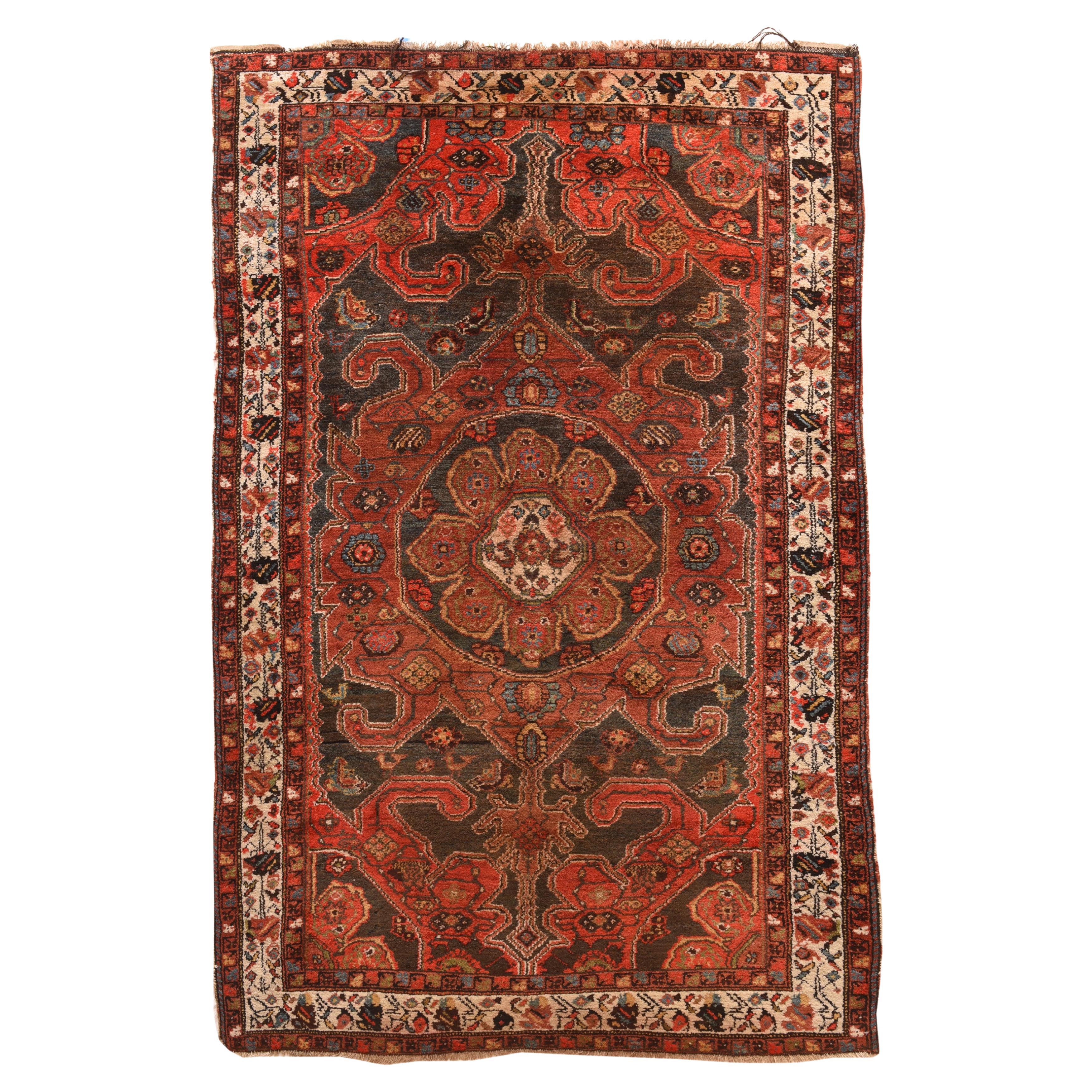 Vintage Hamadan Rug 4'6'' x 6'9'' For Sale