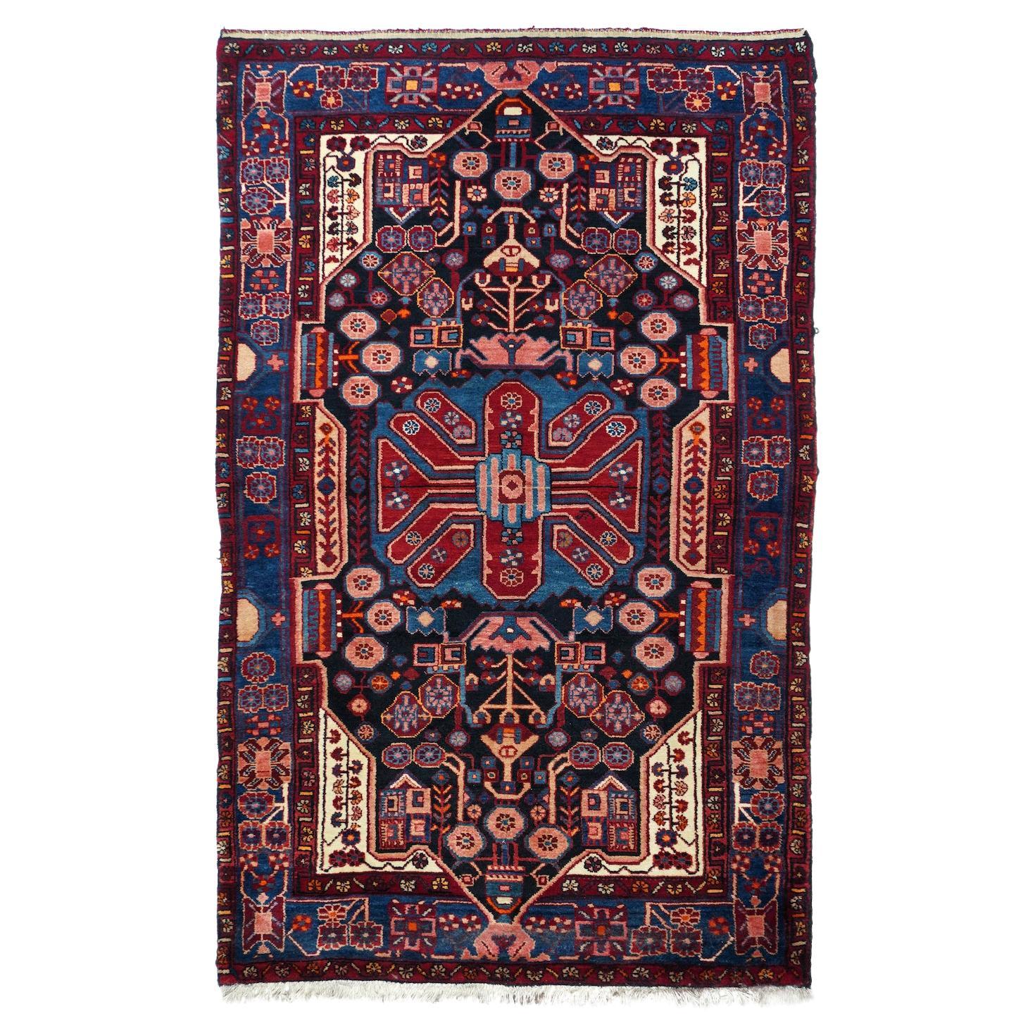 Vintage Hamadan Rug 5'0'' x 8'2''
