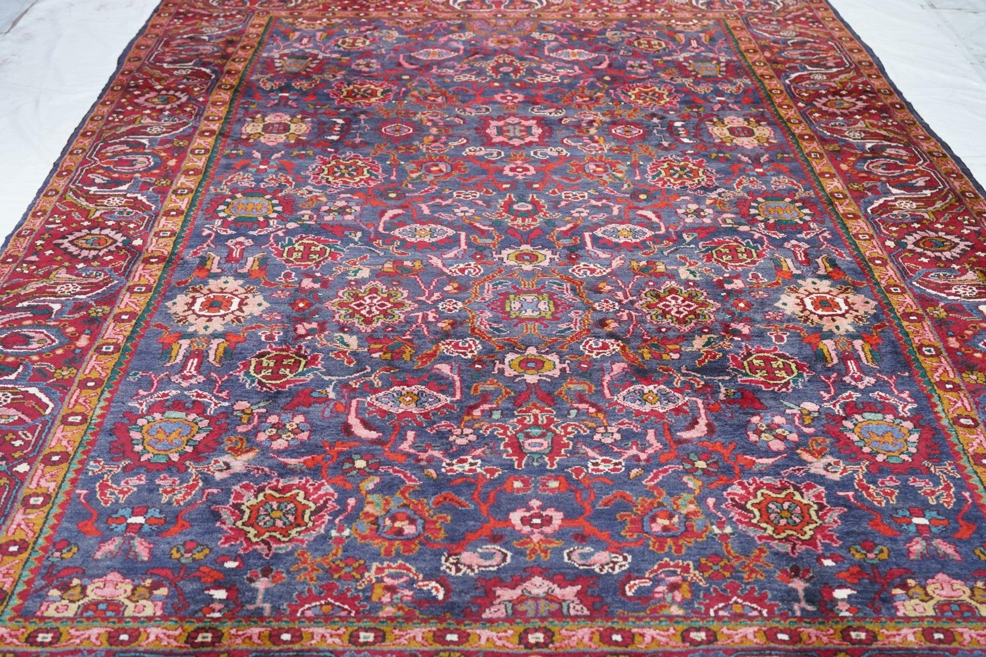 Vintage Hamadan Rug 7'5'' x 11'5'' For Sale 2
