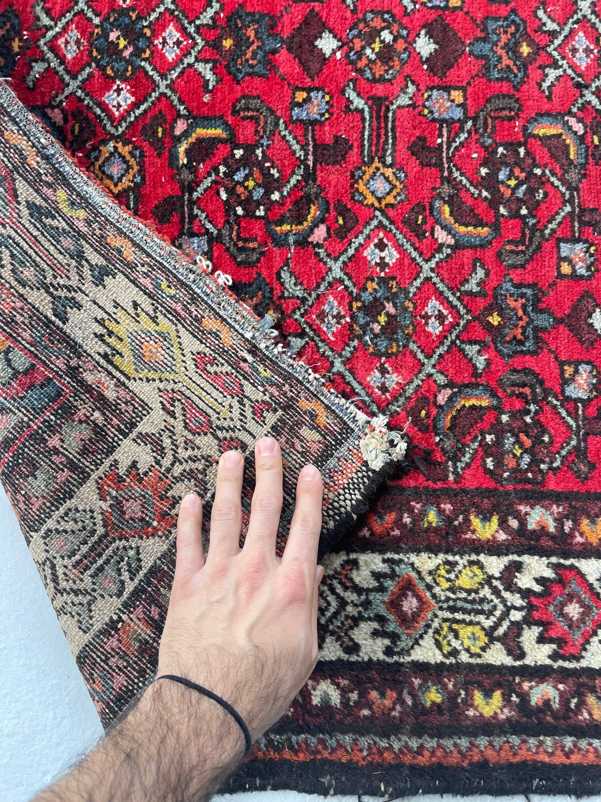 Alfombra vintage Hamadan, c. 1940-50 Anudado a mano en venta