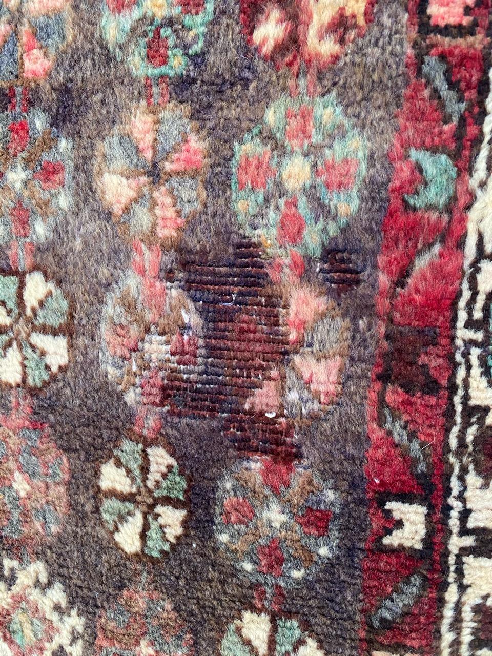 Hamadan Teppich im Vintage-Stil im Angebot 2