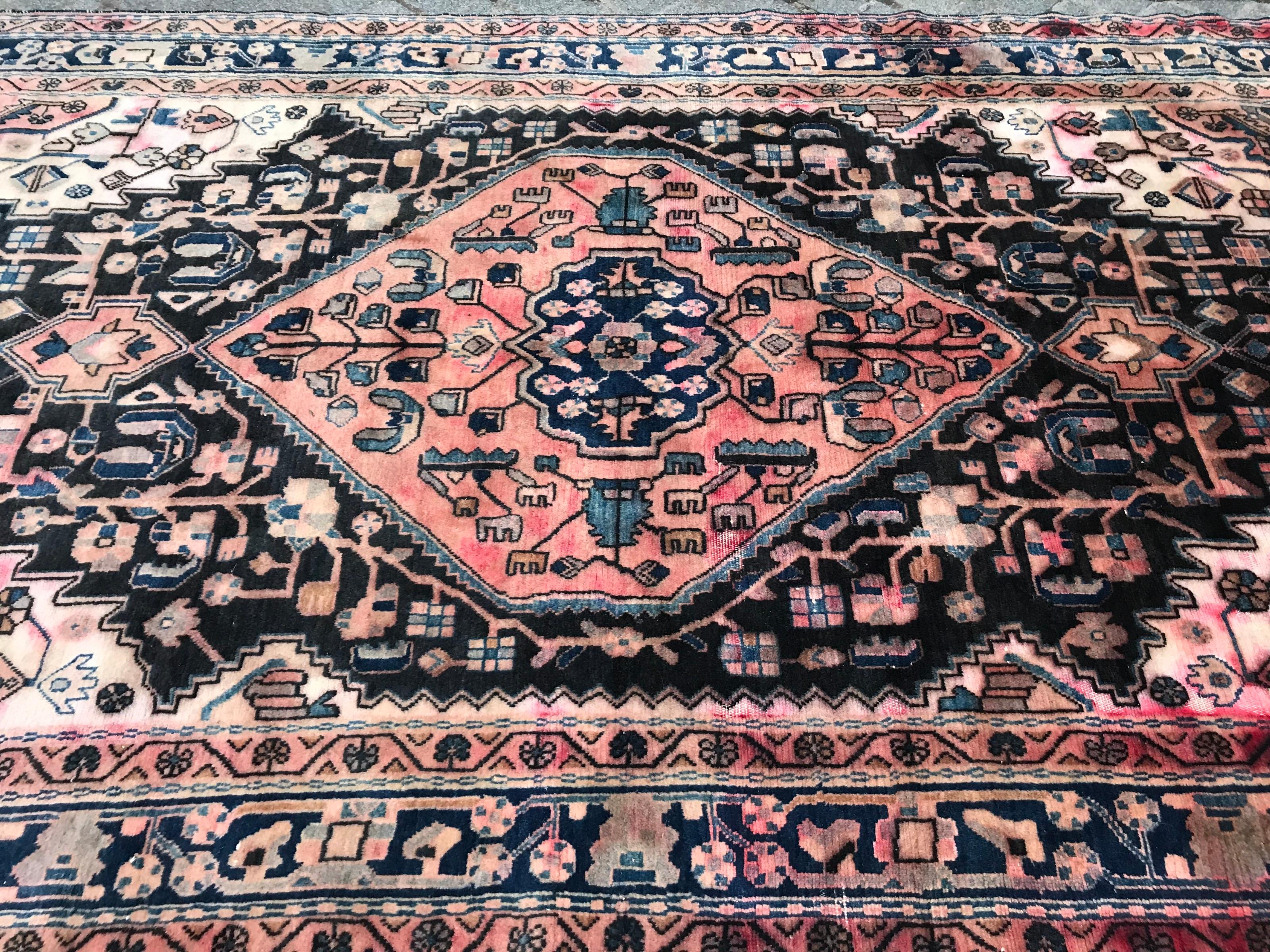 Vintage Hamadan Rug For Sale 7