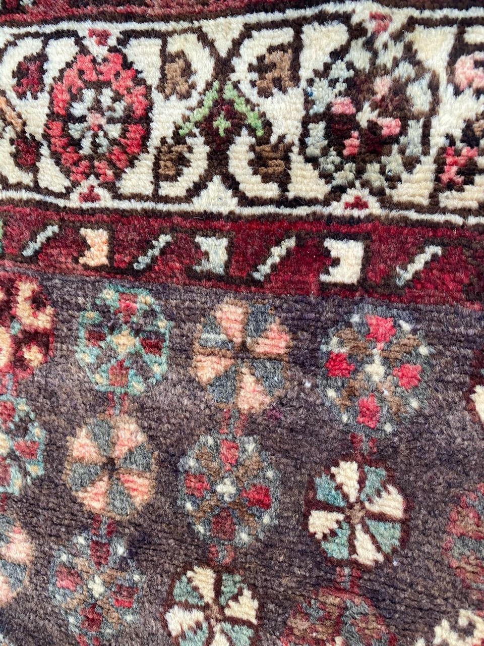 Hamadan Teppich im Vintage-Stil (20. Jahrhundert) im Angebot