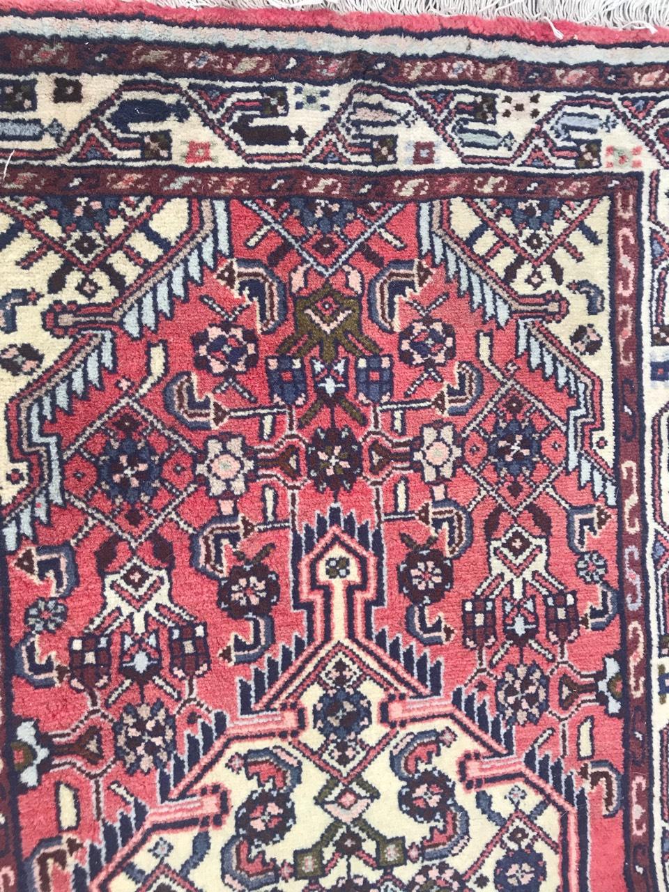 Wool Vintage Hamadan Rug For Sale