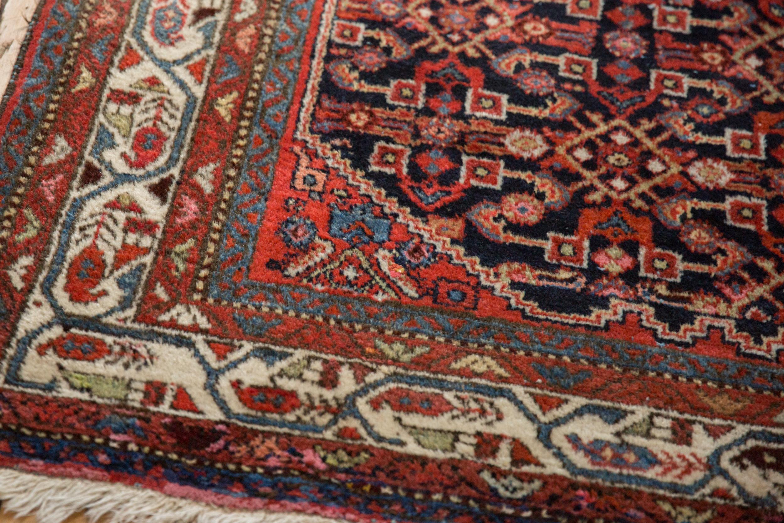 Wool Vintage Hamadan Rug For Sale