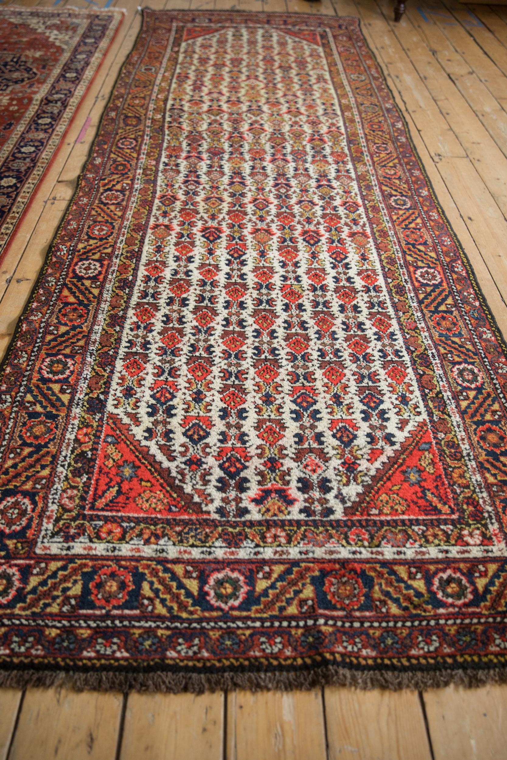 Vintage Hamadan Teppich Läufer (Handgeknüpft) im Angebot