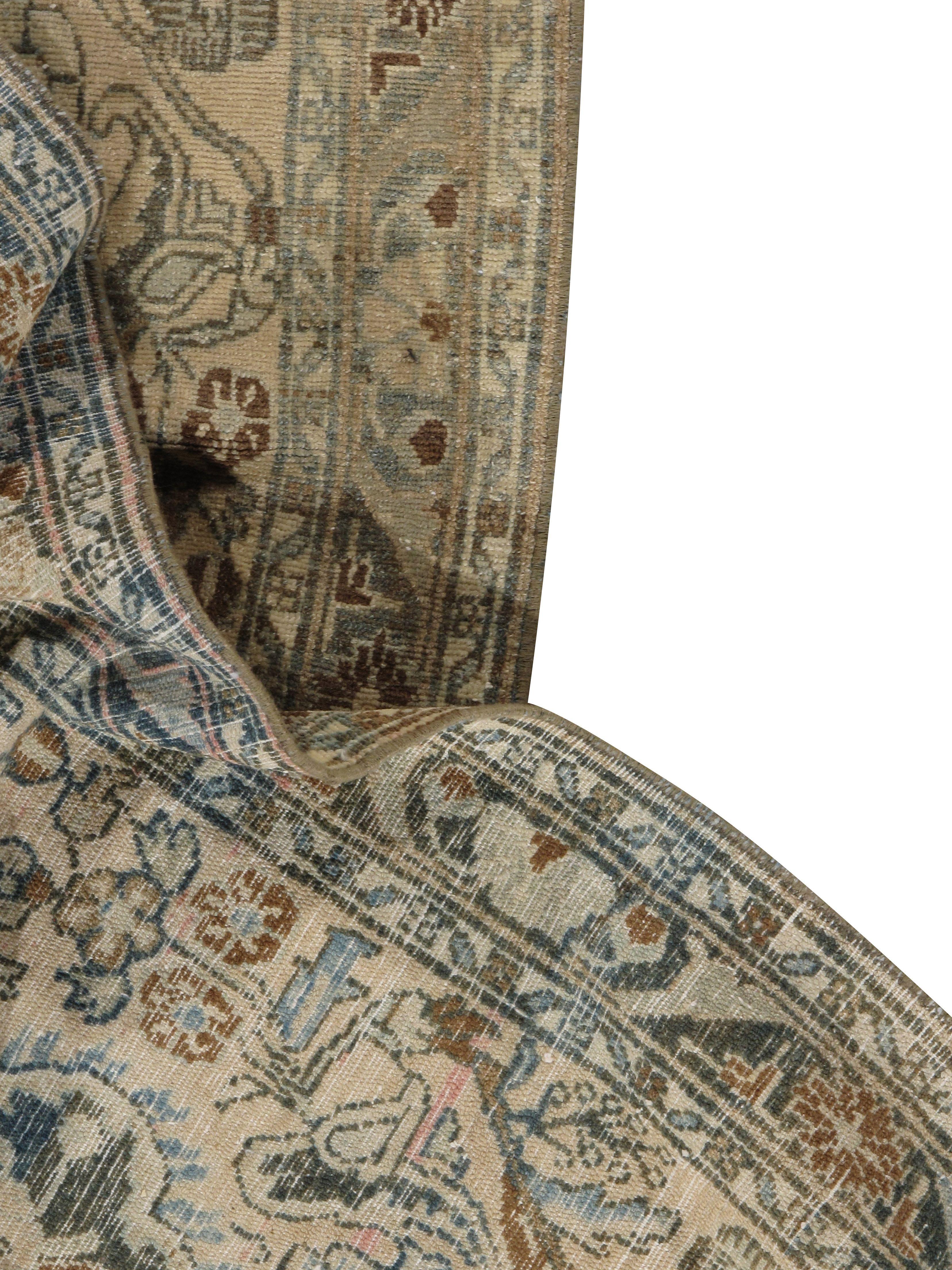 Runner vintage di Hamadan, 2'5 x 16'5. delizioso runner di Hamadan lungo e stretto in colori chiari.