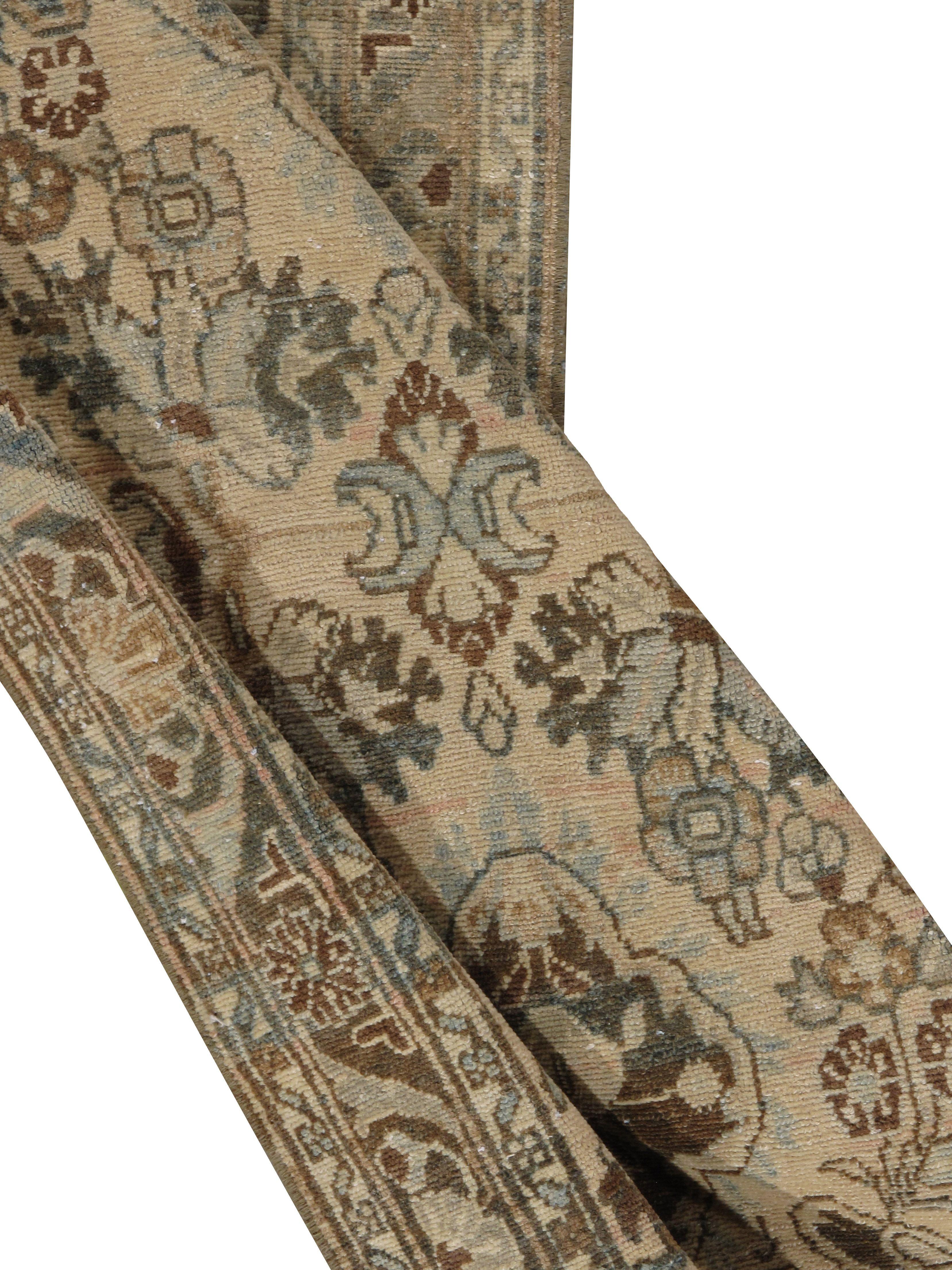 Persiano Runner Hamadan Vintage 2'5 x 16'5 in vendita