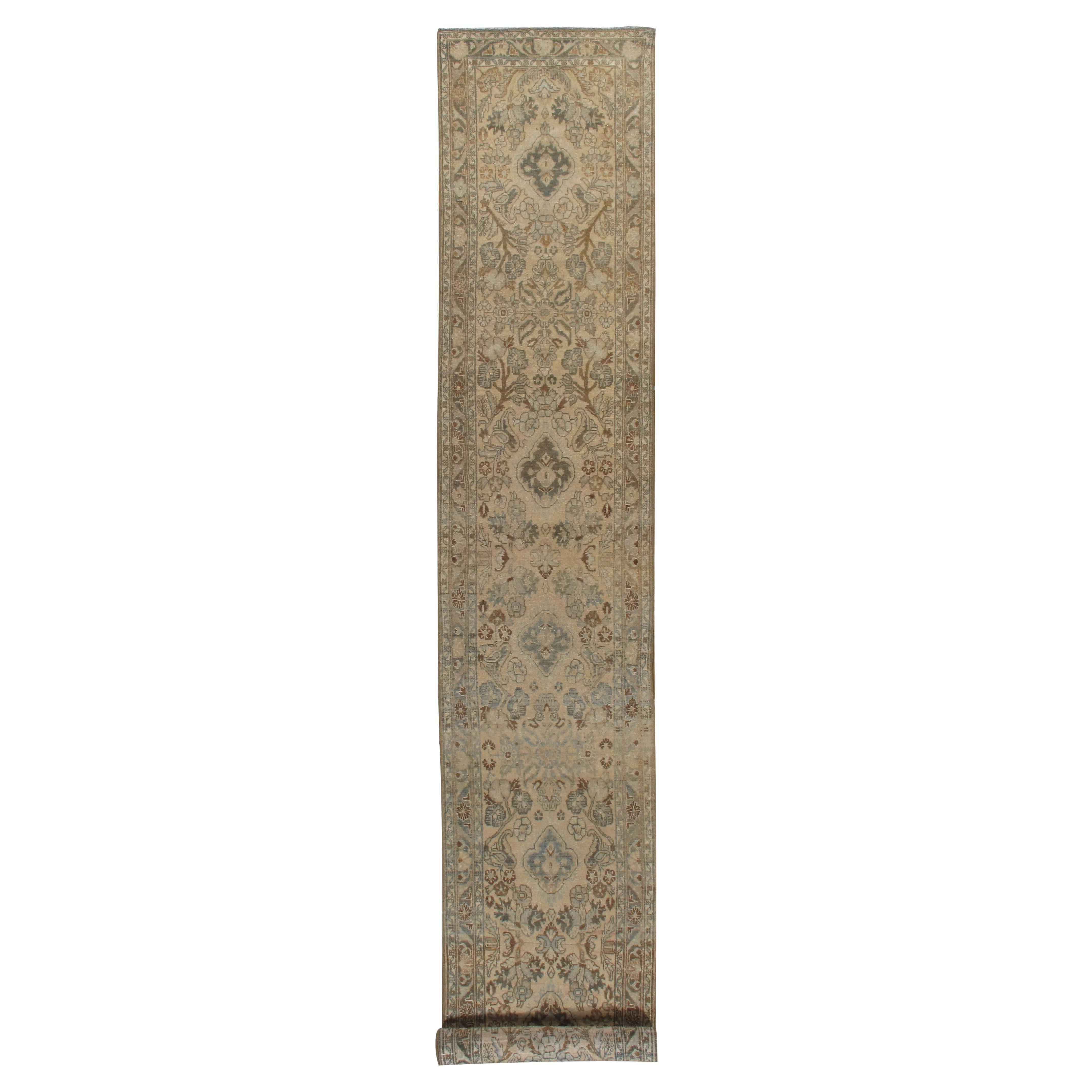 Tapis de couloir vintage Hamadan 2'5 x 16'5