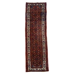 Tapis de couloir vintage Hamadan 2,83 m x 0,76 m