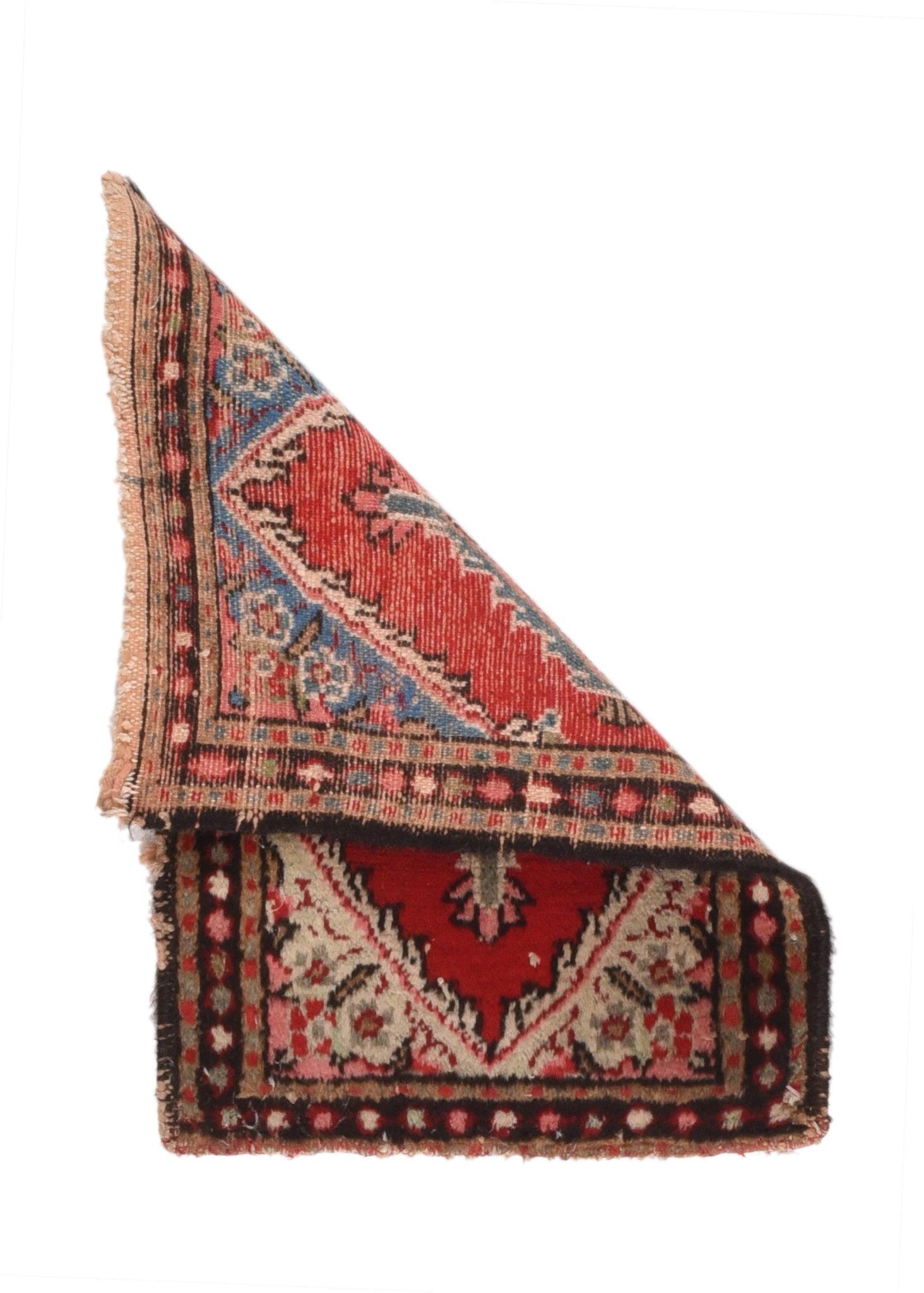 Hand-Knotted Vintage Persian Hamedan Mat For Sale