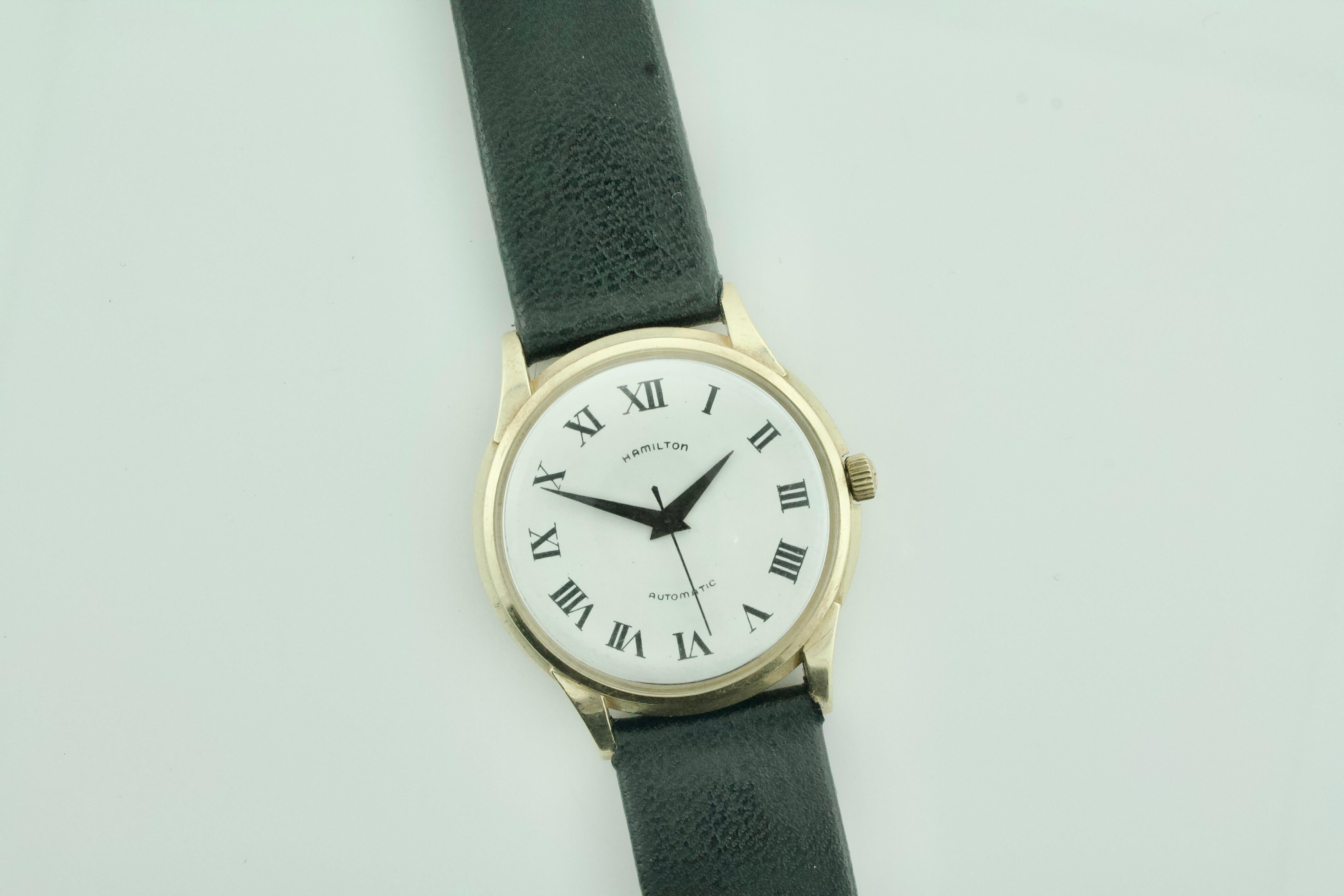 Vintage Hamilton 14k Automatikuhr CIRCA 1950er Jahre im Angebot 1