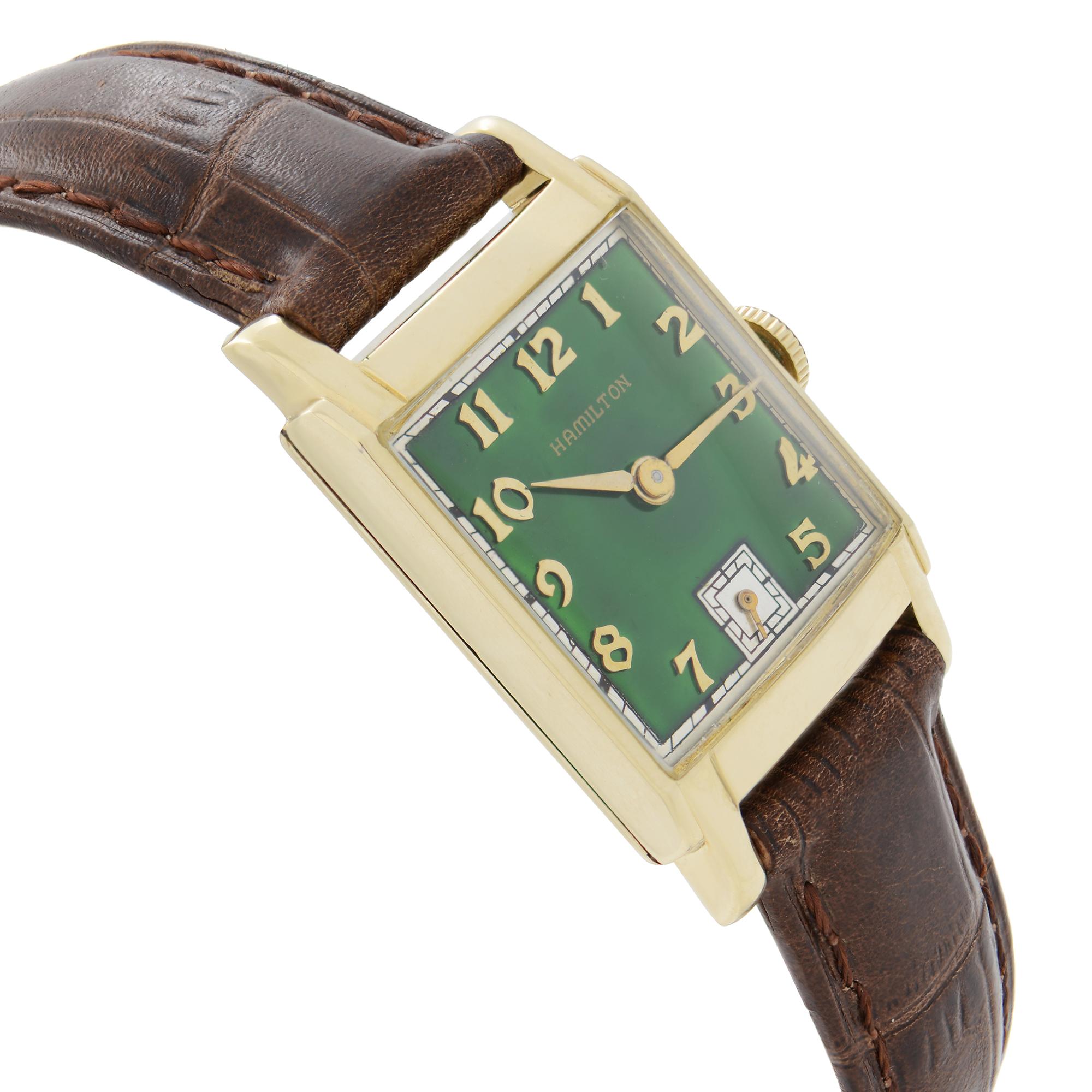 hamilton gold watch vintage