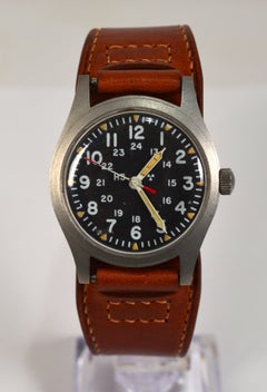 Vintage Hamilton 6645 Steel US Army Wrist Watch